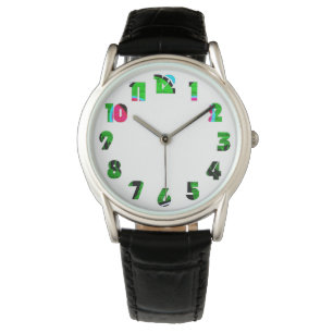 Graffiti 12 Number Overlay Mens Watch Armbanduhr