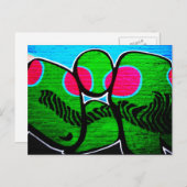 Graffiti 12 postkarte (Vorne/Hinten)