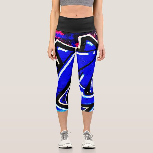 Graffiti 13 lecapcna capri leggings (Vorderseite)