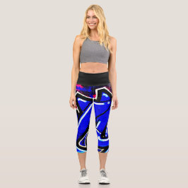 Graffiti 13 lecapcna capri leggings