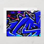 Graffiti 13 pc arc2 postkarte (Vorne/Hinten)