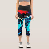 Graffiti 14 lecapcna capri leggings (Vorderseite)