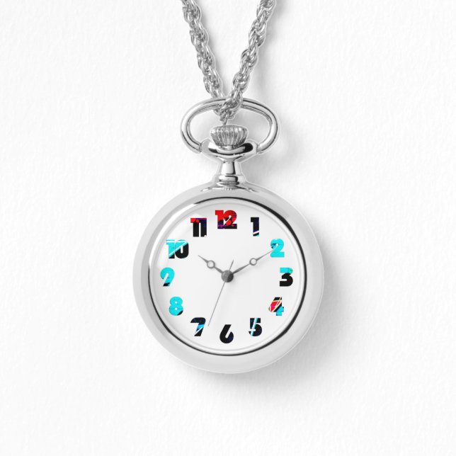 Graffiti 14 Number Overlay Armbanduhr (Vorderseite)