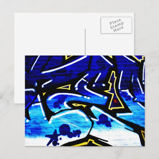 Graffiti 15 pccnm postkarte (Vorne/Hinten)