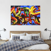 Graffiti 17 60x40 (150x100cm) waccna leinwanddruck (Insitu (Schlafzimmer))