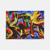 Graffiti 17 fbcnm fleecedecke (Vorderseite (Horizontal))