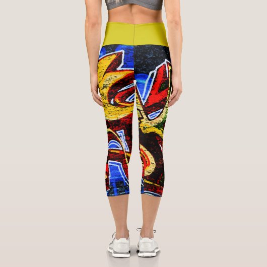 Graffiti 17 lecapcna capri leggings (Rückseite)