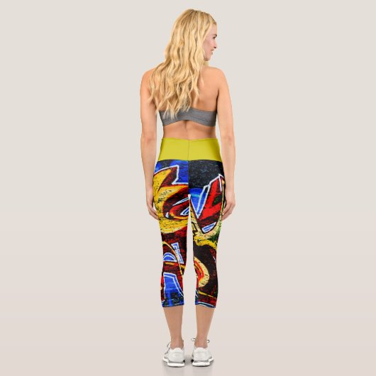 Graffiti 17 lecapcna capri leggings (Rückseite)