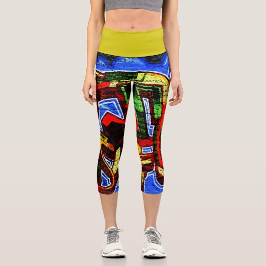 Graffiti 17 lecapcna capri leggings (Vorderseite)