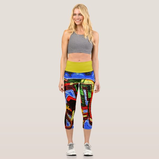 Graffiti 17 lecapcna capri leggings (Vorderseite)