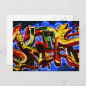 Graffiti 17 pccnm postkarte (Vorne/Hinten)