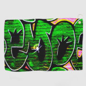 Graffiti 18 gtm golfhandtuch (Horizontal)