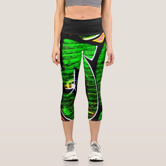 Graffiti 18 lecapcna capri leggings (Vorderseite)
