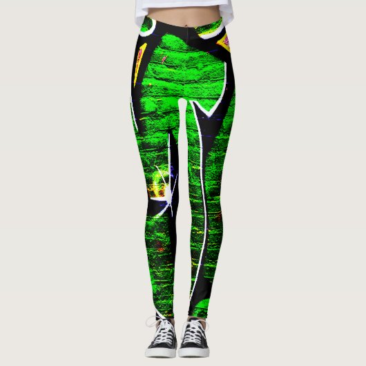 Graffiti 18 lecna leggings (Vorderseite)