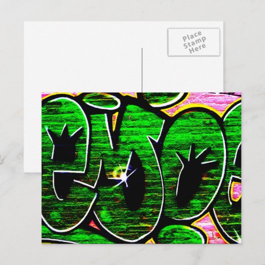 Graffiti 18 pccnm postkarte (Vorne/Hinten)