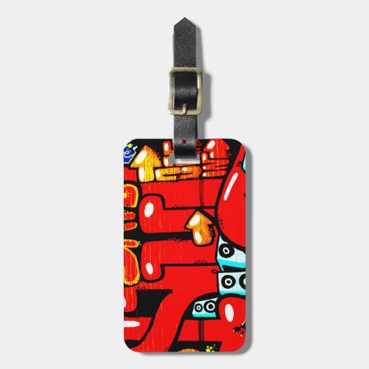 Graffiti 19 cd ltcna gepäckanhänger (Vorderseite vertikal)