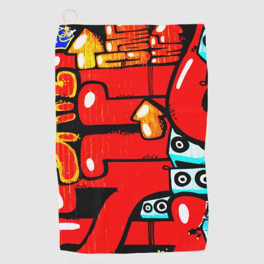 Graffiti 19 gtcna golfhandtuch (Vorderseite)