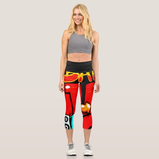 Graffiti 19 lecapcna capri leggings (Vorderseite)