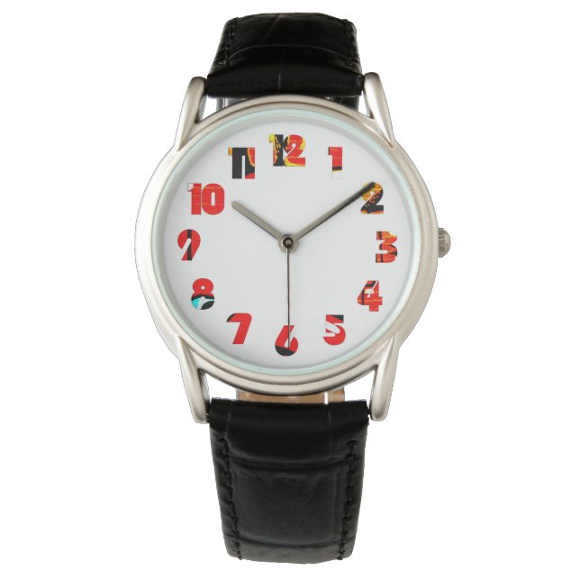 Graffiti 19 Number Overlay wacna Armbanduhr (Vorderseite)