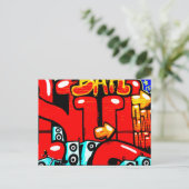 Graffiti 19 postkarte (Stehend Vorderseite)
