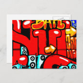 Graffiti 19 postkarte (Vorne/Hinten)