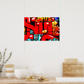 Graffiti 19 wapcn poster (Küche)
