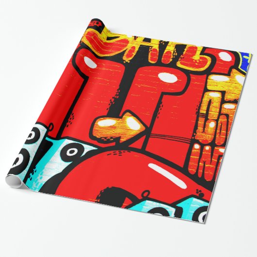 Graffiti 19 wpcna geschenkpapier (Ungerollt)