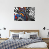 Graffiti 1 36x24 (90x60cm) waccna leinwanddruck (Insitu (Schlafzimmer))