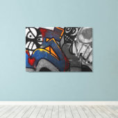 Graffiti 1 36x24 (90x60cm) waccna leinwanddruck (Insitu (Holzboden))