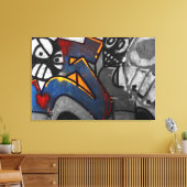 Graffiti 1 36x24 (90x60cm) waccna leinwanddruck (Insitu (Wohnzimmer))