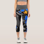 Graffiti 3 lecapcna capri leggings (Vorderseite)