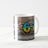 Graffiti 67 Viraler Trend/Fette Pop-Art Straßenmod Kaffeetasse (VorderseiteRechts)