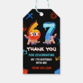 Graffiti 6 7 Meme Trend Six Seven Birthday Party Geschenkanhänger (Vorderseite)