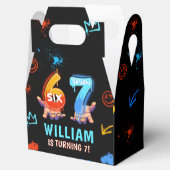 Graffiti 6 7 Meme Trend Six Seven Birthday Party Geschenkschachtel (Geöffnet)