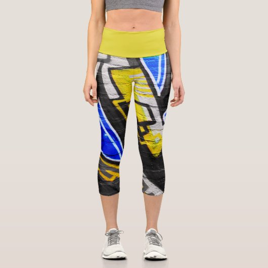 Graffiti 6 lecapcna capri leggings (Vorderseite)