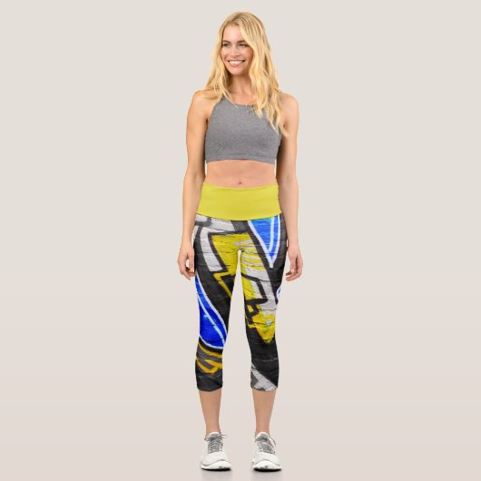 Graffiti 6 lecapcna capri leggings (Vorderseite)