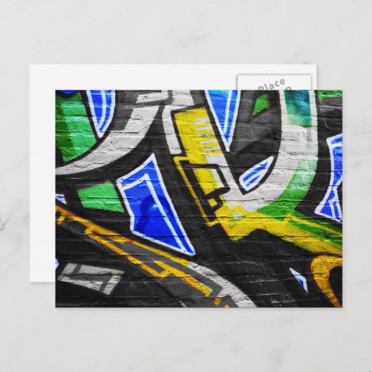 Graffiti 6 pccm postkarte (Vorne/Hinten)