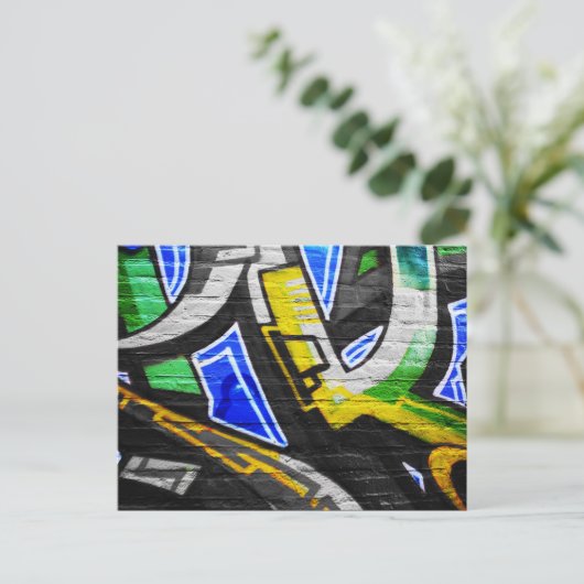 Graffiti 6 pccna postkarte (Stehend Vorderseite)