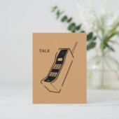 Graffiti 80er Handy Postkarte (Stehend Vorderseite)