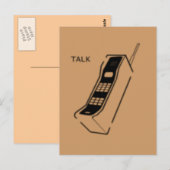 Graffiti 80er Handy Postkarte (Vorne/Hinten)