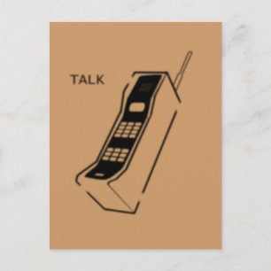 Graffiti 80er Handy Postkarte