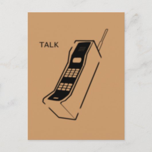 Graffiti 80er Handy Postkarte (Vorderseite)