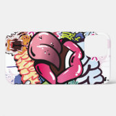 Graffiti-Abbildung mit Graffiti-Buchstaben Case-Mate iPhone Hülle (Rückseite (Horizontal))