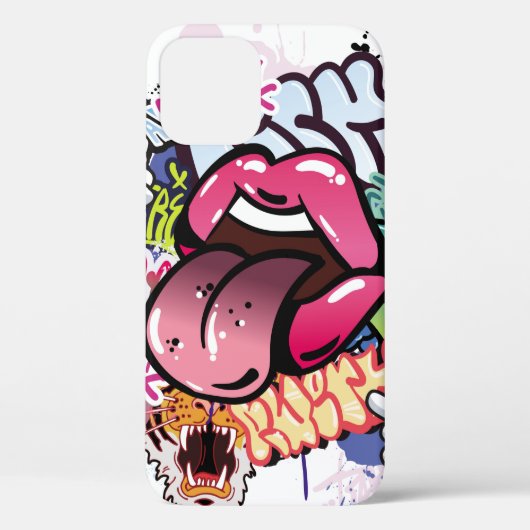 Graffiti-Abbildung mit Graffiti-Buchstaben Case-Mate iPhone Hülle (Rückseite)