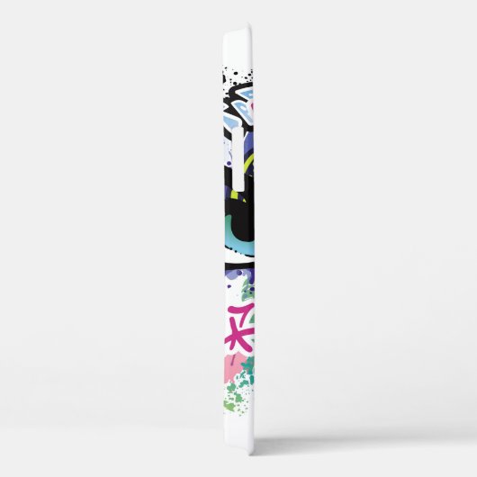 Graffiti-Abbildung mit Graffiti-Buchstaben Case-Mate iPhone Hülle (Rückseite / Rechts)