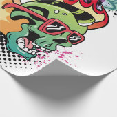 Graffiti-Abbildung mit Graffiti-Buchstaben Geschenkpapier (Ecke)