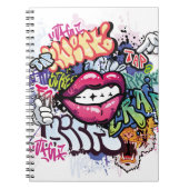 Graffiti-Abbildung mit Graffiti-Buchstaben Notizblock (Vorderseite)