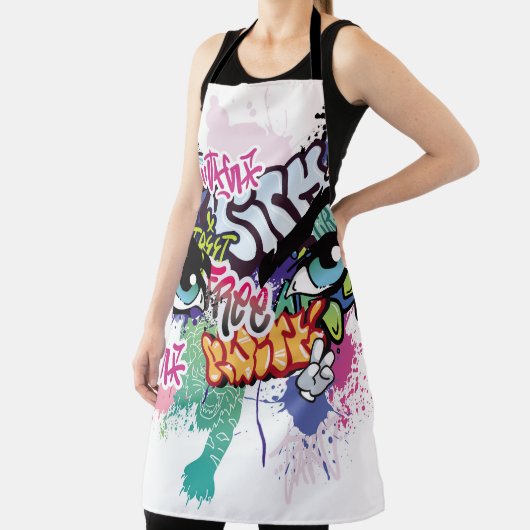Graffiti-Abbildung mit Graffiti-Buchstaben Schürze (InSitu)