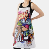 Graffiti-Abbildung mit Graffiti-Buchstaben Schürze (InSitu)