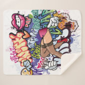 Graffiti-Abbildung mit Graffiti-Buchstaben Sherpadecke (Vorderseite (Horizontal))